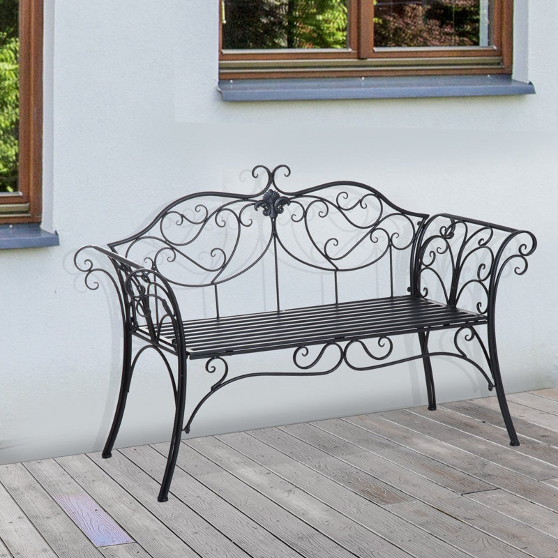 Garten Living Gartenbank Klatt aus Eisen & Bewertungen Wayfair.de